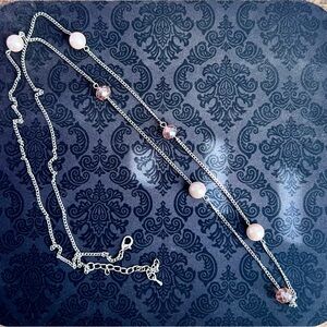 Elegant Pink Beaded Necklace